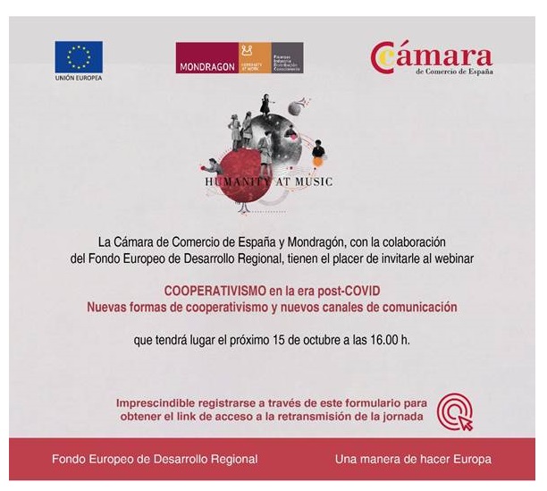Webinar organized by CAmar de Espana on the topic "Cooperativism in the post- Covid era.